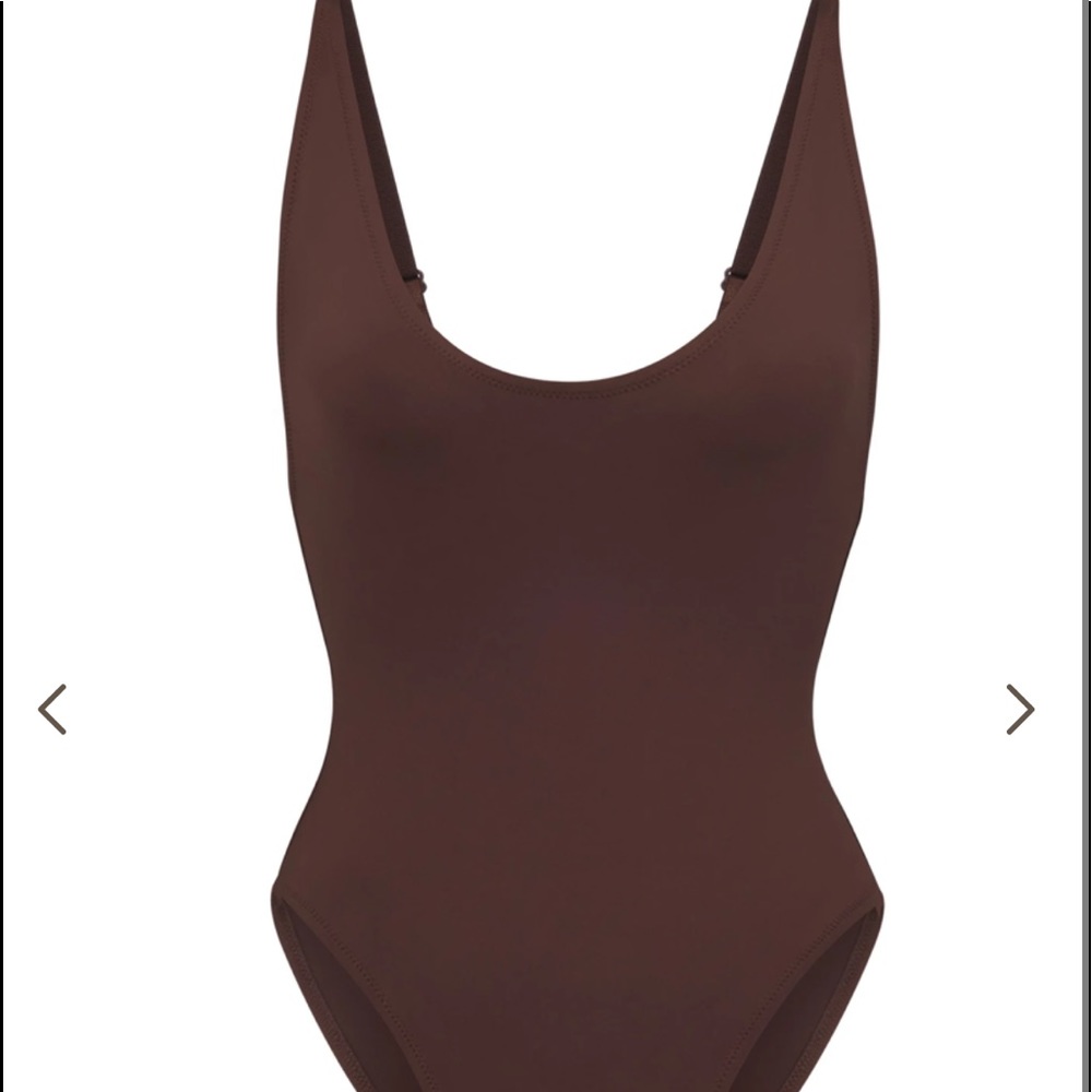 SKIMS SWIM swoop neck one piece- sold out everywhere!